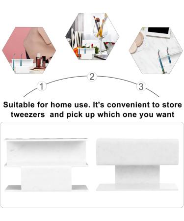 Beavorty Acrylic Presentation Stand for Tweezers - 3 Pack Marble Makeup & Eyelash Extensions Accessories | 13.5x4cm - Buy Online on SooperMarket.com