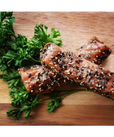 Indian Candy Maple Smoked Wild British Columbia Salmon Fish from Canada Candied and Cured in Maple Syrup (1 Lbs)