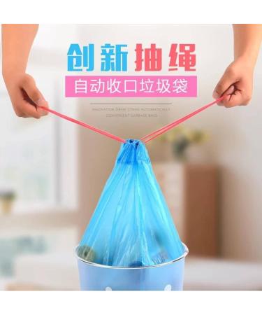 Thickened Large Garbage Bag Household Automatic Closing Garbage Bag Portable Kitchen Point-Off Drawstring Garbage Bag - Buy Online on SooperMarket.com
