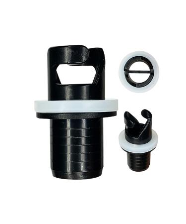Black Dog SUP Halkey-Roberts (HR) Air Valve Adapter,Air Valve Adapter Boat Foot Pump Inflatable Halkey-Roberts HR Hose Adapter