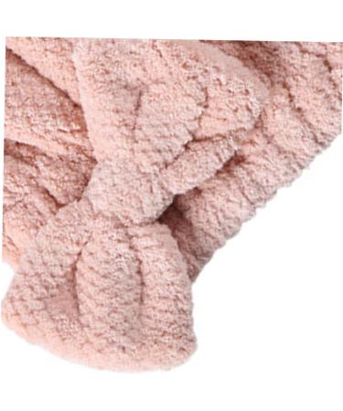 MAGICLULU Coral Fleece Hair Drying Cap Fast Drying Cap Shower Water Absorption Hair Cap Pink Princess Hat Hedging - Buy Online on SooperMarket.com