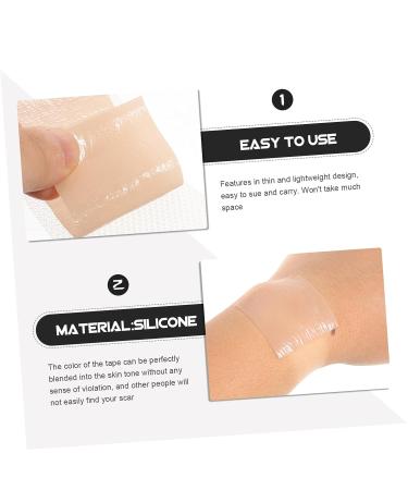 Silicone Scar Tape for Skin - 5 Rolls Nursing Supplies for Wound Dressing - 33x5.5cmx5pcs - Buy Online on SooperMarket.com