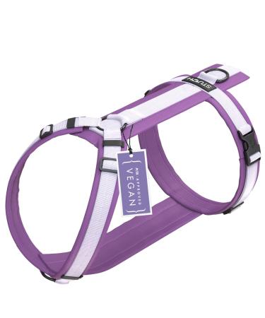 STUCH Dog Harness - Adjustable Nylon Harness - Padded - For Small Medium and Large Dogs (Purple XXS) Purple XXS