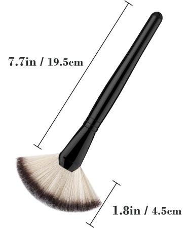 Single Large Facial Fan Brushes Highlighting Make Up Brush Soft Dense Fan-shaped Makeup Brushes Professional Brush for Women Girls Beauty Supplies - Buy Online on SooperMarket.com