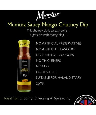 Mumtaz Saucy MANGO Chutney Dip 295g Ideal For Dipping Dressing & Spreading. - Buy Online on SooperMarket.com