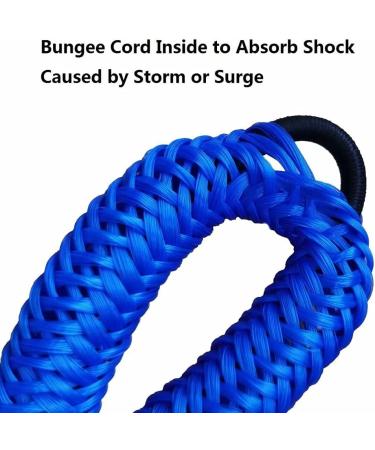 NIUTRIP Bungee Boat Dock Line 2Pack 4-5.5FT Blue - Stretchable Mooring Rope for Pontoon Jet Ski, SeaDoo, Kayak - Boating Gifts for Men - Fishing Boat Accessories - Buy Online on SooperMarket.com