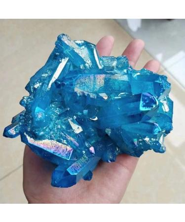 Natural Electroplated Quartz Raw Crystal Cluster for Decoration 200g-300g 1pc HOMEZHOU - Buy Online on SooperMarket.com