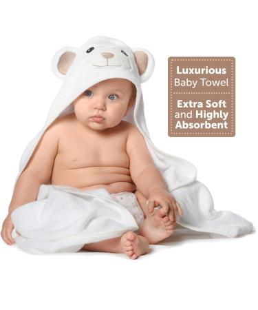 Premium Organic Bamboo Baby Hooded Towel | Ultra Soft & Hypoallergenic Baby Towels for Infant & Toddler | Perfect Baby Gift - Buy Online on SooperMarket.com