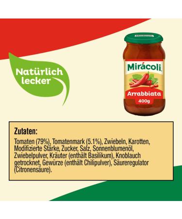 Buy MIR COLI Arrabiata Pasta Sauce - 6 Jars (400g Each) | Authentic Italian Flavor | International Shipping Available - Buy Online on SooperMarket.com