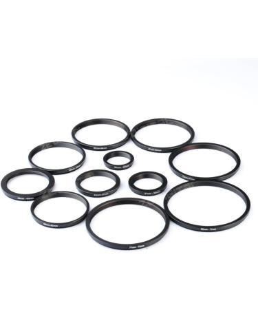 K&F Concept 11pc Metal Step Down Filter Adapter Rings Kit for Camera Lens - 43mm to 77mm Sizes Included - Buy Online on SooperMarket.com
