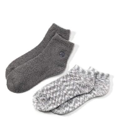 Earth Therapeutics Aloe Vera Socks  Infused with natural aloe vera & Vitamin E  Helps Dry Feet, Cracked Heels, Calluses, Rough Skin, Dead Skin Grey/Confetti Gray