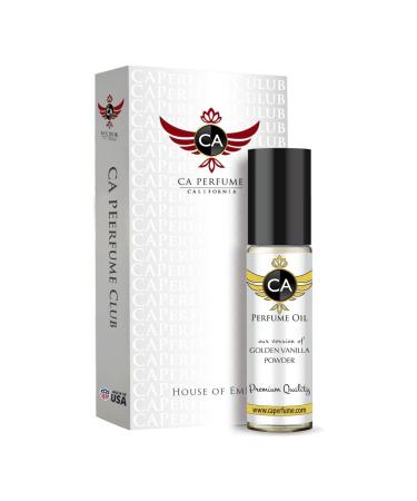 CA Perfume Impression of Golden Vanilla Powder Women & Men Perfume Body Oil Roll-On 0.33 Fl Oz/10ml