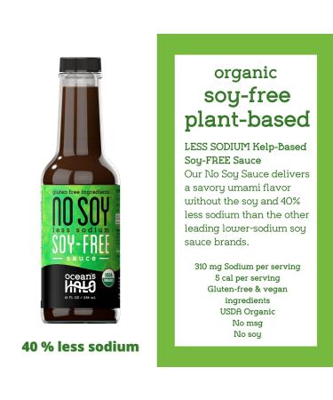 Ocean's Halo Less Sodium NoSoy Sauce - 2 Bottles - Soy-Free Flavor - Buy Online on SooperMarket.com