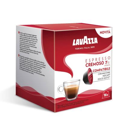 Dolce Gusto Compatible Lavazza Cremoso 16 Espresso Coffee Capsules (2) - Buy Online on SooperMarket.com