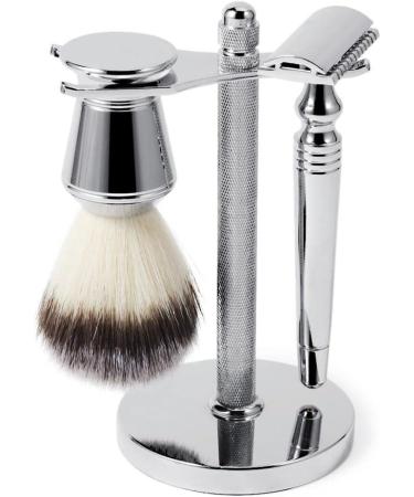 High-Quality Predolo Shaving Brush Set with Wooden Handle & Shaving Soap | Premium Grooming Essentials for Men - Buy Online on SooperMarket.com