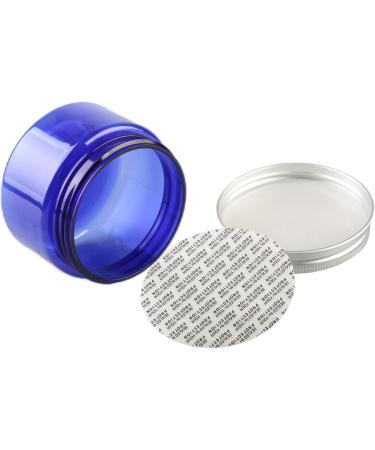 Tianzd 6 Pack Blue Plastic Cream Cans 150ml with Silver Lid | Empty Cosmetic Containers & Spatulas - Buy Online on SooperMarket.com