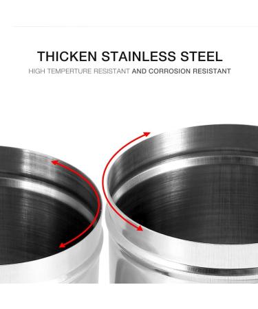 Stainless Steel Disinfection Jar with Tweezers(9cm) - Buy Online on SooperMarket.com