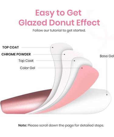 Beetles Gel Polish White Chrome Nail Powder - Mirror Effect Holographic Pigment for Nail Art - 1g Gift for Girls - 2023 Nail Trend DIY Salon - Mermaid Pearl - Buy Online on SooperMarket.com