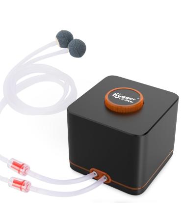 Hygger aquarium air pump aquarium air pump Extremely quiet for aquariums with 2 air outlets 11W adjustable oxygen pump with air hose test valves exhausted stone for aquariums up to 2200l 11W up to 2200l