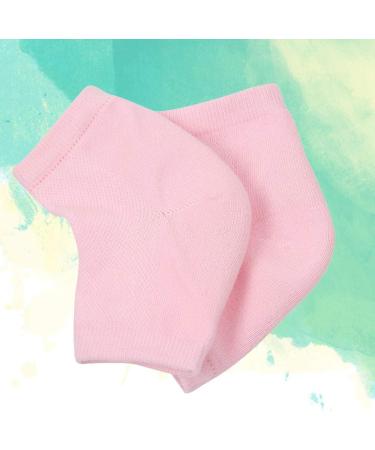 Exceart Silicone Gel Moisturizer Socks - Spa Treatment for Dry Feet | Breathable Toe-Free Design for Men & Women - Pink - Buy Online on SooperMarket.com