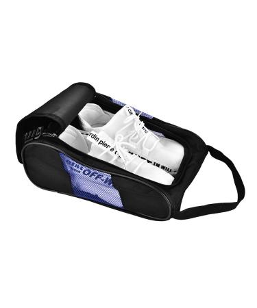 Vestlife golf shoe bag Breathable shoe rack with zipper sports shoe bag golf shoes storage bags 2 colors to choose from (black and blue) sports equipment