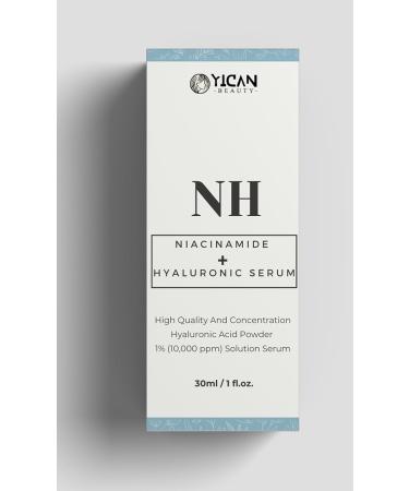 BlueQueen Niacinamide + Hyaluronic Acid Serum | Dark Spot & Age Spot Remover | Skin Serum with Ferulic Acid & Aloe Vera - 1 Fl Oz - Buy Online on SooperMarket.com