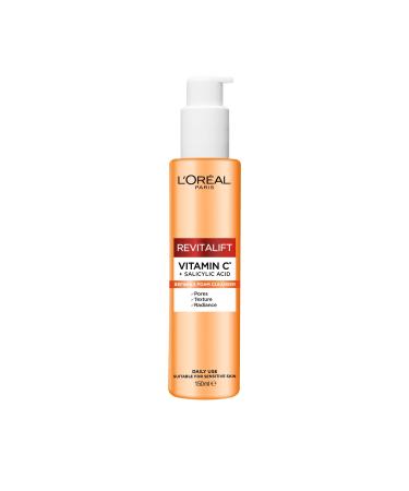 L'Or al Paris Revitalift Clinical Vitamin C Cleanser with Vitamin C* + Salicylic Acid for all skin types 150ml *Vitamin C derivative