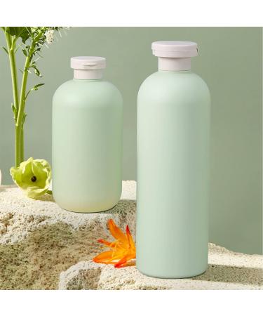 Pack of 4 Refillable Squeeze Bottles with Flip Cap - Travel-Friendly 200ml Plastic Containers for Creams Lotions Shampoo & Conditioner - Buy Online on SooperMarket.com