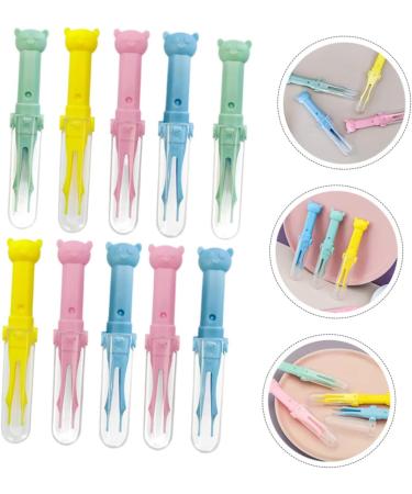 Healeved 10pcs Baby Nasal Booger Clip & Ear Cleaning Tools Set - Safe Round Nose Tweezers for Nursing Care - Buy Online on SooperMarket.com