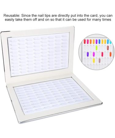 Nail Display Chart 160 Slots Nail Gel Polish Organizer Color Card Nail Polish Color Display Chart Book Nail Swatch Book Nail Art Practice Card(White) - Buy Online on SooperMarket.com