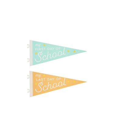 Pearhead First & Last Day Pennant Flags  Back to School and Last Day of School Essentials  Photo Props for Kids  Felt Flags  First Day Of School Photo Prop School Flags
