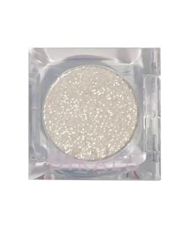 Worparsen Glitter Eyeshadow Metallic Glitter Smokey Eye Looks Long Lasting Quick-Drying Sparkling Eye Shadow Makeup for Eye/Lips/Hair/Nail/Body Silver
