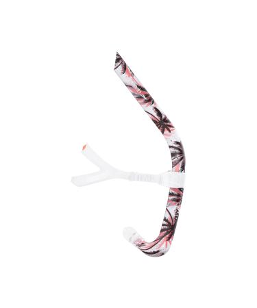 Speedo Unisex-Adult Swim Training Snorkel Bullet Head, Fiery Coral Palms