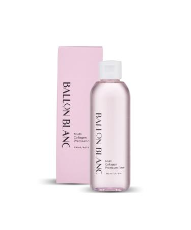 Multi Collagen Premium Toner | pH 5.7 | pH Balancing Rapid Collagen Boosting Formula with Niacinamide & Guava Leaf Extract for Dry Skin| Cruelty Free K-Beauty | 6.67 fl oz