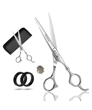 Hairdressing Scissors Professional Extremely Sharp Blades Fine Cutting Stainless Steel Hair Cutting Scissor Hair Scissors for Women & Men Barber Scissors for Hair Cutting Set Hair Dress Scissors