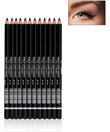 Jojomis 12pcs Waterproof Eyeliner Eyebrow Pencil Black + Curl Mascara - Buy Online on SooperMarket.com
