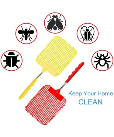Heatigo 3 Colored Fly Clapping - Retractable Pest Control Tool for Effective Insect Management - Buy Online on SooperMarket.com