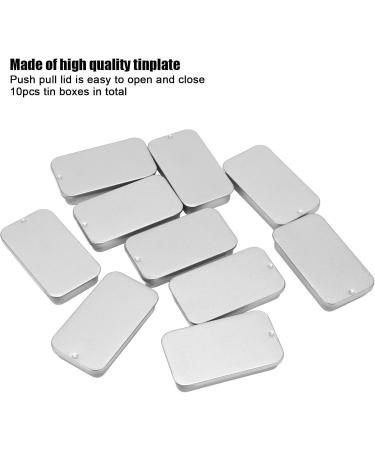 Agate Mini Storage Can Containers - 10 Pieces | Portable Empty Cans with Sliding Covers for Lip Balm & Solid Perfume - Buy Online on SooperMarket.com