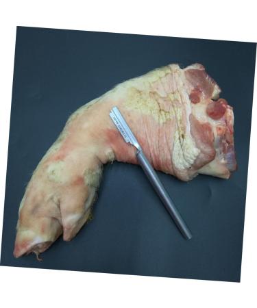 Minkissy 10 STK Pig Hair Blade Holder - Japanese Fish Tweezers & Metal Cleaning Devices for Body Care | Stainless Steel Scraper for Pigs - Buy Online on SooperMarket.com