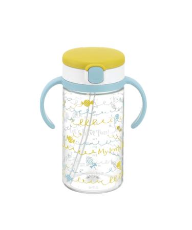 Richell Aqulea Outing Straw Mug 320ml Yellow