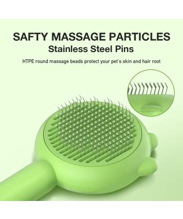 PET FROG Self Cleaning Slicker Brush for Dogs & Cats - Shedding & Grooming Tool, Removes Loose Undercoat, Mats & Tangled Hair - Long & Short Haired Pets - Buy Online on SooperMarket.com