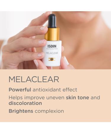 ISDIN Melaclear Dark Spot Correcting Serum - Vitamin C & Phytic Acid for Sensitive Skin - Buy Online on SooperMarket.com