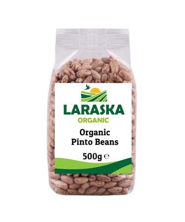 Organic Pinto Beans 500g - Star Ingredient in Soups Stews Chillies and Dips High in Iron Potassium Fiber Protein Certified Organic