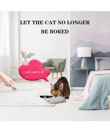 MOSNOW Cat Chase Toys 1 Pack 2 in 1 LED Pointer Cat Toys&1 Pack Cat Catnip Toys Funny Cat Toys Pet Interactive Toys for Pet Indoor Exercise Training Tool - Buy Online on SooperMarket.com