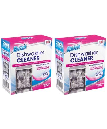 2 x 75g Dishwasher Cleaner Limescale Detergent Cleaning Powder Household Large Appliances