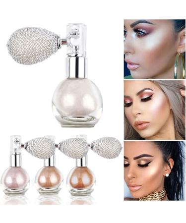 Glitter Spray Body Glitter Highlighter Powder Spray Makeup Pigment Powder with Aroma Glitter Brighten Shimmer Fresh Makeup Powder for Face Body Cosmetic 02 champagne - Buy Online on SooperMarket.com