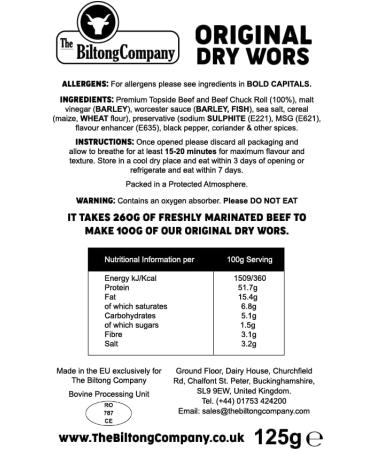 Biltong - 500g - Super Mixed Selection - Buy Online on SooperMarket.com
