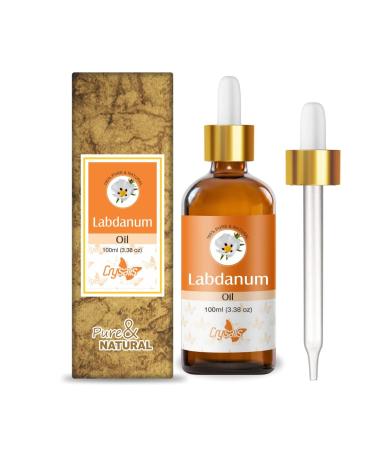 Crysalis Labdanum Pure Essential Oil (Cistus ladaniferus) Steam Distilled Essential Oil - 100ml Labdanum 100 ml (Pack of 1)