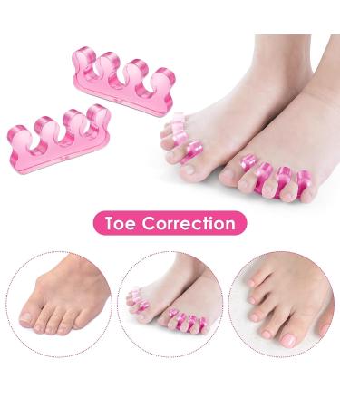 Molain 4Pcs Washable Toe Separators for Pedicure - Nail Polish Application, Style E - Buy Online on SooperMarket.com