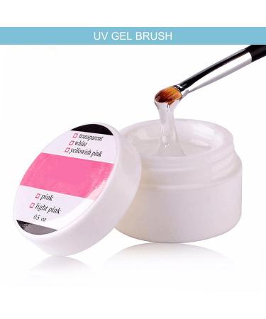 Oblique French Tip Nail Art Brush Set | Manicure Clean-Up & Design Pen | UV Gel & Acrylic Painting | Fine Hair | Black Handle - NB113 - Buy Online on SooperMarket.com
